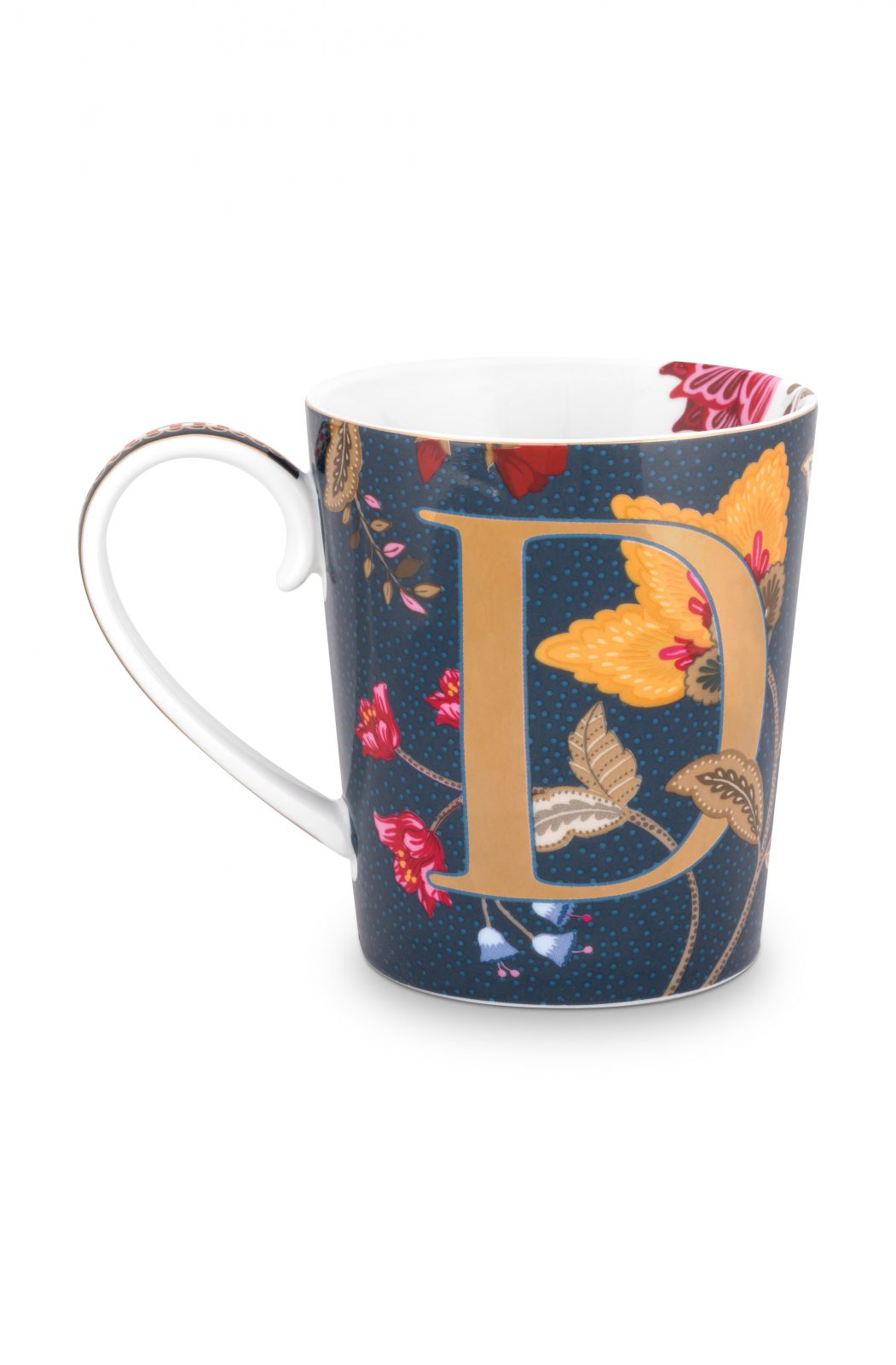 Pip Studio Alphabet Floral Fantasy Blue Mug D 350ml - Mugs, On Sale ...